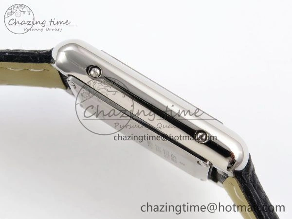 Tank Must Small SS 29mm DRF 1:1 Best Edition White Dial on Black Leather Strap Swiss Quartz MultiPurpose 5947