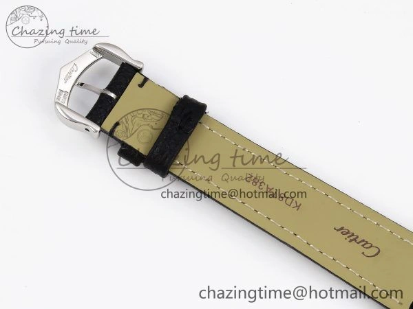 Tank Must Small SS 29mm DRF 1:1 Best Edition White Dial on Black Leather Strap Swiss Quartz MultiPurpose 5947