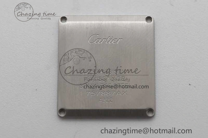 ComfortFit Tank Must Small SS K11F 1:1 Best Edition White Dial Diamonds Bezel on Satin Leather Strap Ronda Quartz 6065