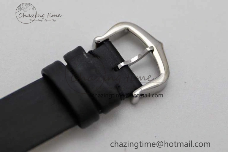ComfortFit Tank Must Small SS K11F 1:1 Best Edition White Dial Diamonds Bezel on Satin Leather Strap Ronda Quartz 6065