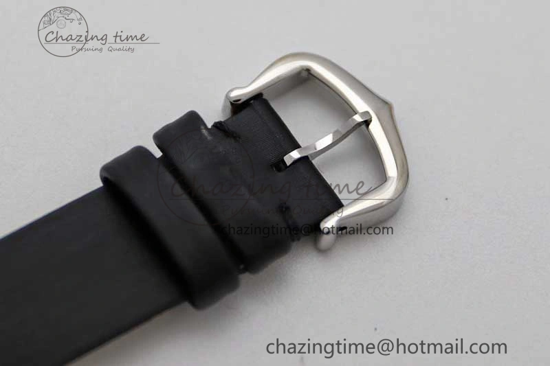 ComfortFit Tank Must Small SS K11F 1:1 Best Edition White Dial Diamonds Bezel on Satin Leather Strap Ronda Quartz 6065