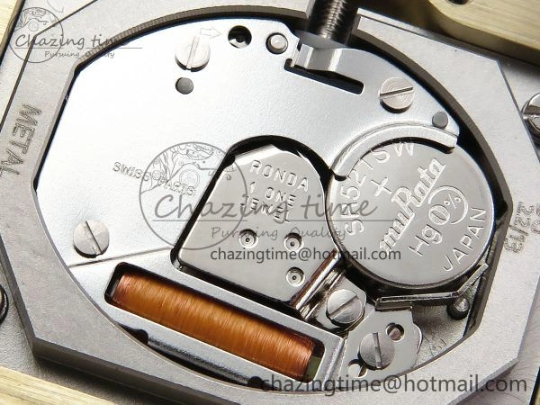 Refined Tank Must Small YG 29mm DRF 1:1 Best Edition YG Dial on Brown Leather Strap Swiss Quartz 5950