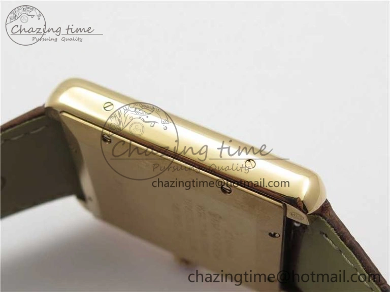 Tank Solo 31mm RG V9F 1:1 Best Edition White Dial on Brown Leather Strap MIYOTA EyeCatching 6093