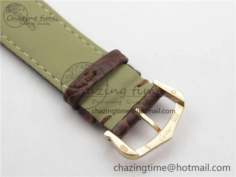 Tank Solo 31mm RG V9F 1:1 Best Edition White Dial on Brown Leather Strap MIYOTA EyeCatching 6093