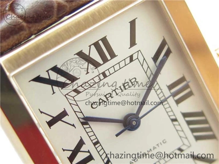 Tank Solo 31mm RG V9F 1:1 Best Edition White Dial on Brown Leather Strap MIYOTA EyeCatching 6093
