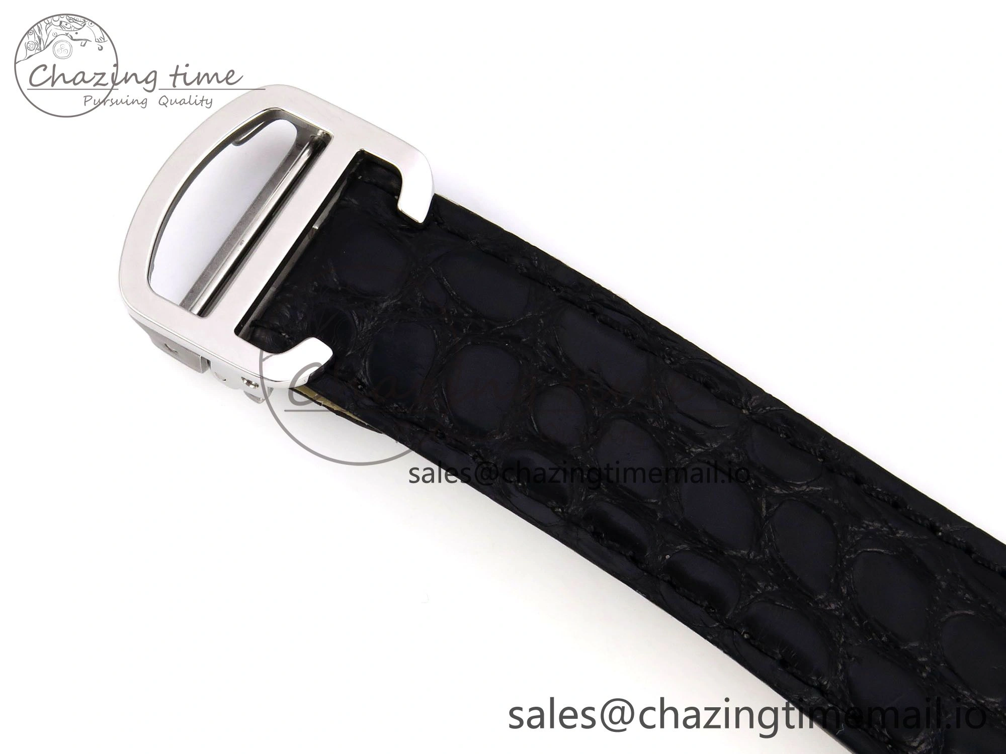 Tank Solo 31mm SS AF 1:1 Best Edition White Dial Diamonds Bezel on Black Croco Strap MIYOTA Efficient 5908