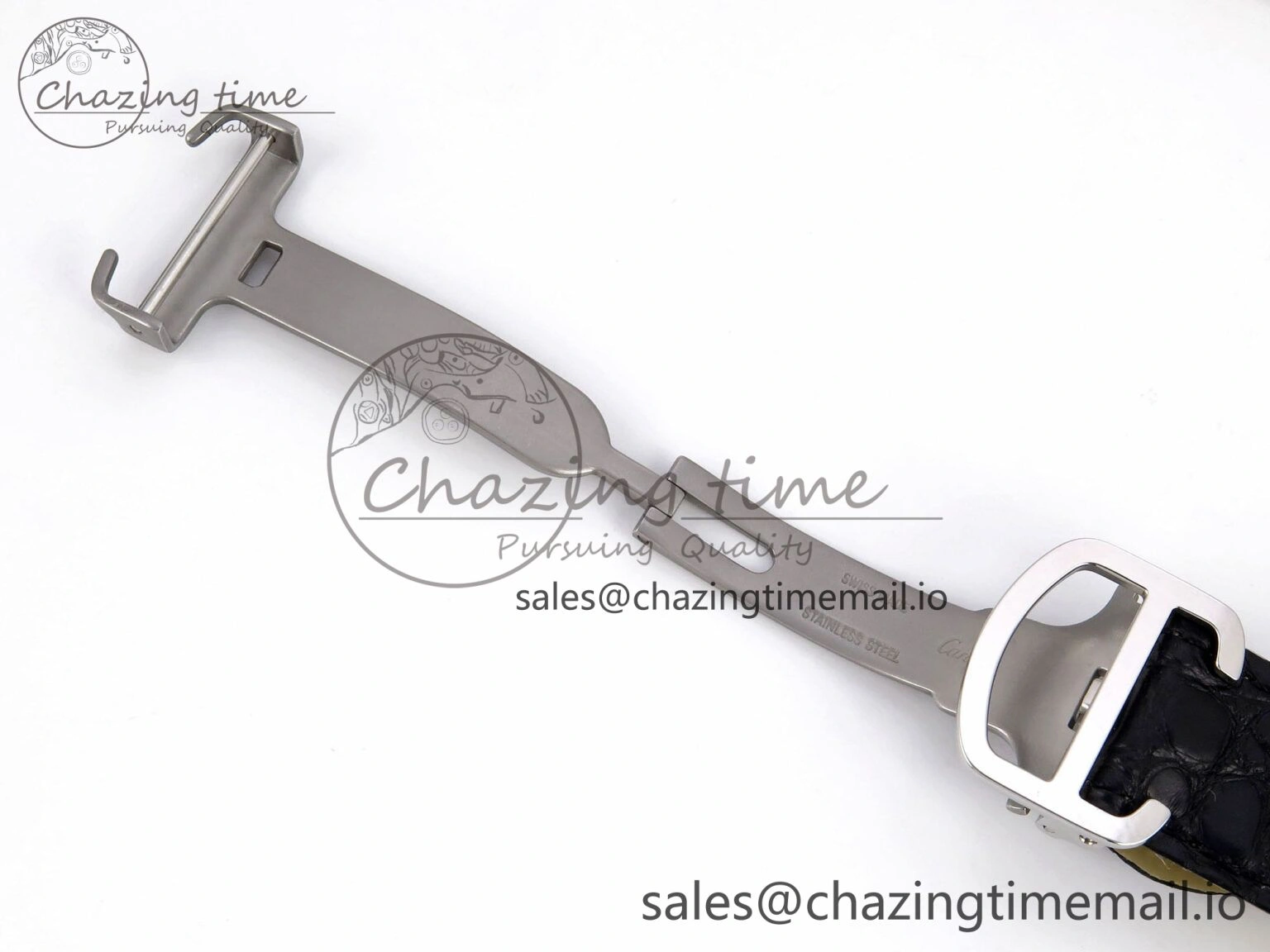 Tank Solo 31mm SS AF 1:1 Best Edition White Dial Diamonds Bezel on Black Croco Strap MIYOTA Efficient 5908