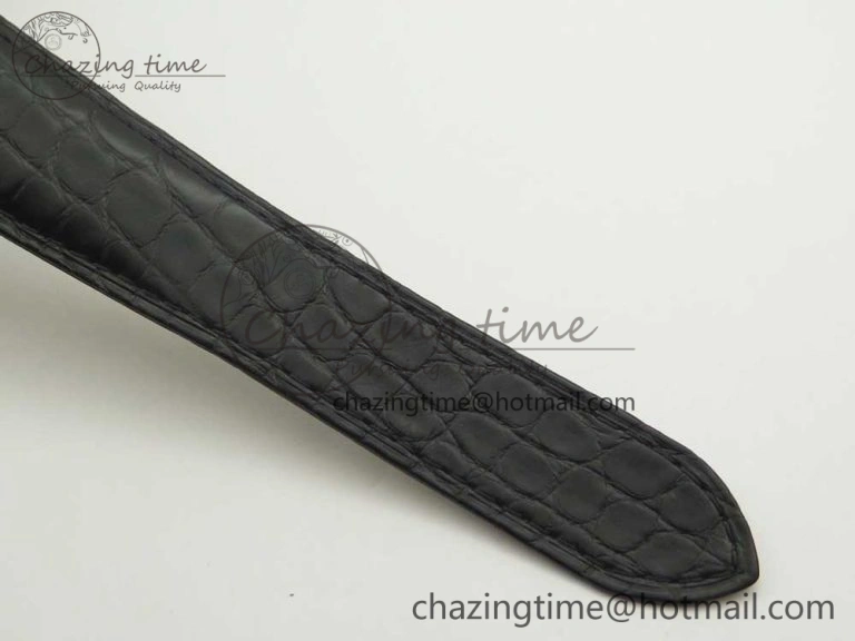 Stretchable Tank Solo 31mm SS KZF 1:1 Best Edition White Dial on Black Leather Strap MIYOTA 10657