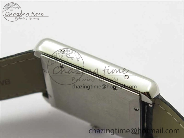 Tank Solo 31mm SS V9F 1:1 Best Edition White Dial on Black Leather Strap MIYOTA Popular 10452
