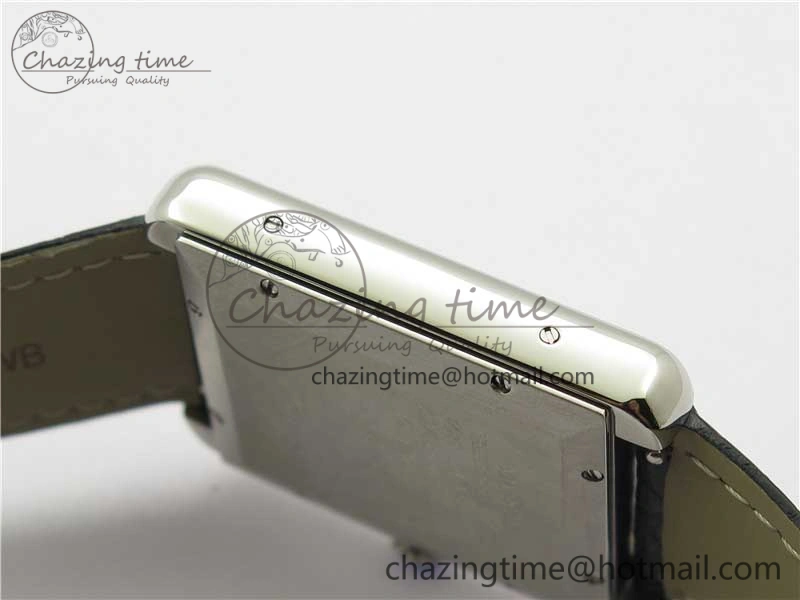 Tank Solo 31mm SS V9F 1:1 Best Edition White Dial on Black Leather Strap MIYOTA Popular 10452