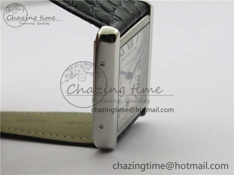 Tank Solo 31mm SS V9F 1:1 Best Edition White Dial on Black Leather Strap MIYOTA Popular 10452