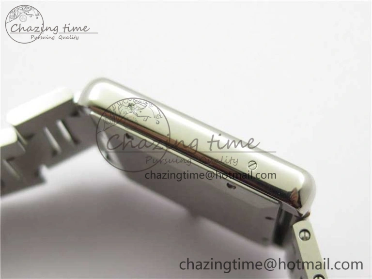 OdorResistant Tank Solo 31mm SS V9F 1:1 Best Edition White Dial on SS Bracelet MIYOTA 6096