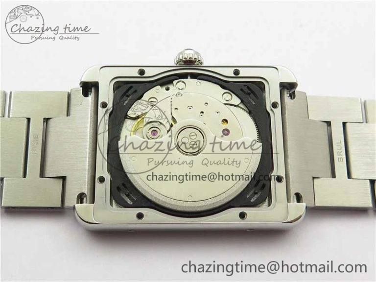 OdorResistant Tank Solo 31mm SS V9F 1:1 Best Edition White Dial on SS Bracelet MIYOTA 6096