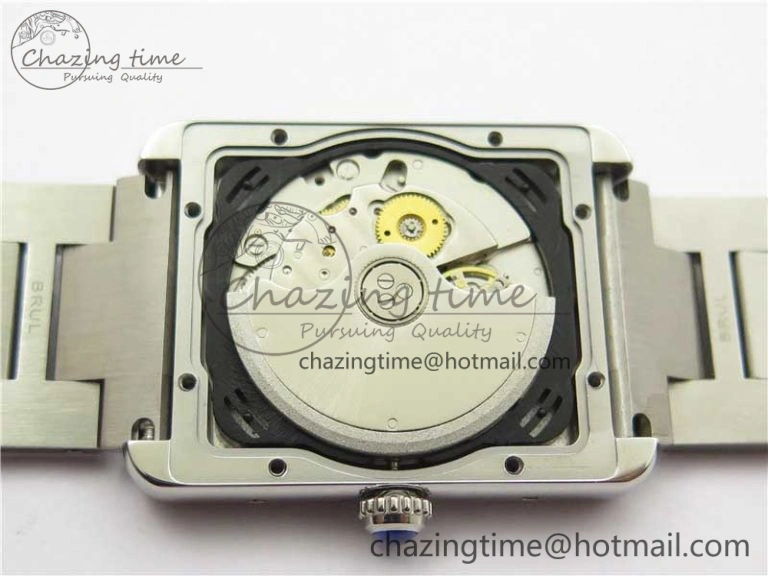 OdorResistant Tank Solo 31mm SS V9F 1:1 Best Edition White Dial on SS Bracelet MIYOTA 6096