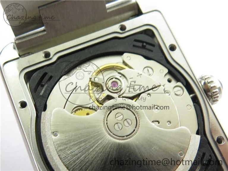 OdorResistant Tank Solo 31mm SS V9F 1:1 Best Edition White Dial on SS Bracelet MIYOTA 6096