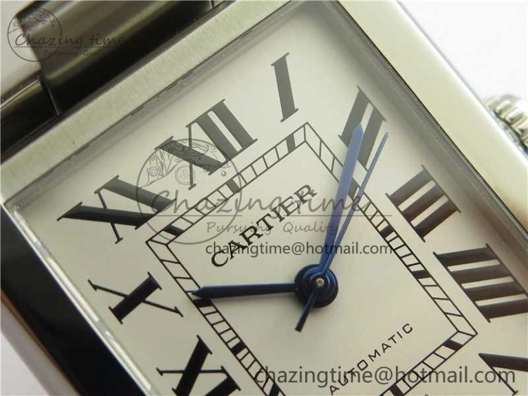 OdorResistant Tank Solo 31mm SS V9F 1:1 Best Edition White Dial on SS Bracelet MIYOTA 6096