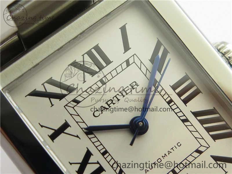 OdorResistant Tank Solo 31mm SS V9F 1:1 Best Edition White Dial on SS Bracelet MIYOTA 6096
