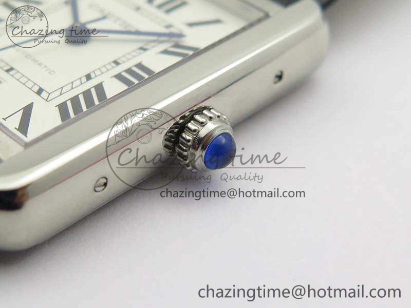 Flexible Tank Solo 31mm SS ZF 1:1 Best Edition White Dial On Black Leather Strap MIYOTA 6271