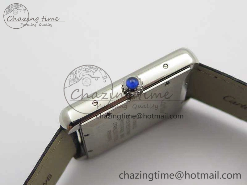 Flexible Tank Solo 31mm SS ZF 1:1 Best Edition White Dial On Black Leather Strap MIYOTA 6271