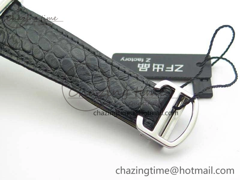 Flexible Tank Solo 31mm SS ZF 1:1 Best Edition White Dial On Black Leather Strap MIYOTA 6271