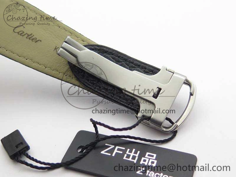 Flexible Tank Solo 31mm SS ZF 1:1 Best Edition White Dial On Black Leather Strap MIYOTA 6271
