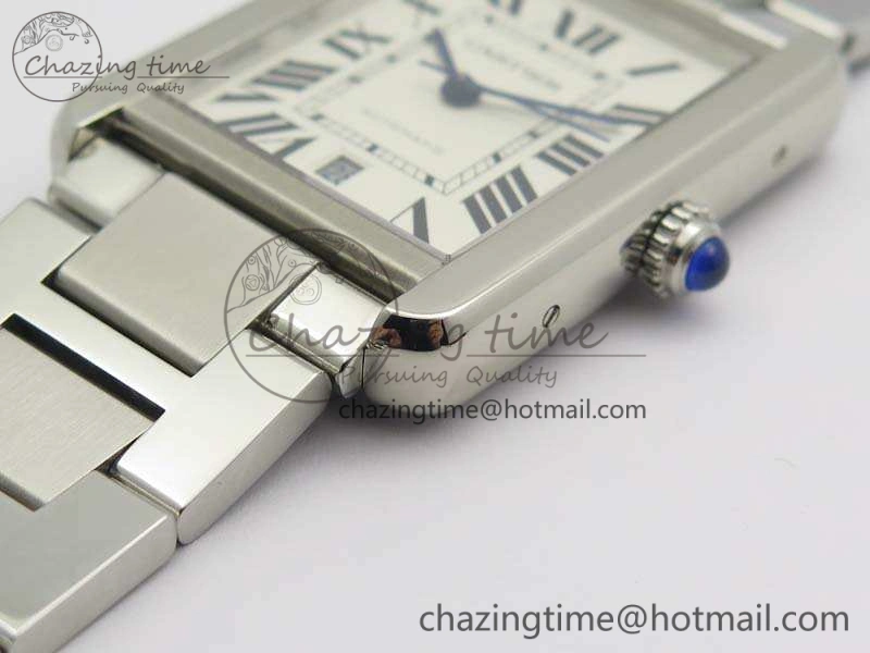 Tank Solo 31mm SS ZF 1:1 Best Edition White Dial On SS Bracelet MIYOTA Bright 6269