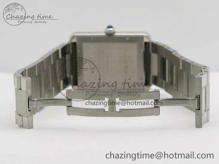 Tank Solo 31mm SS ZF 1:1 Best Edition White Dial On SS Bracelet MIYOTA Bright 6269