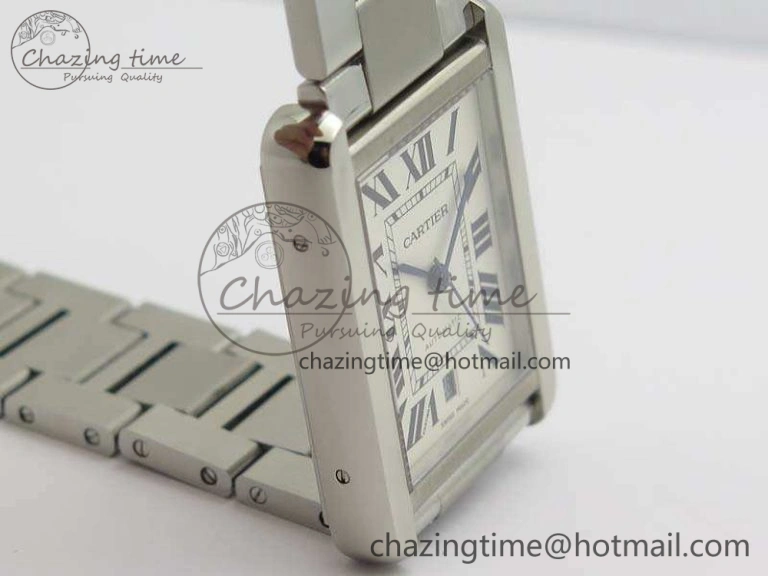 Tank Solo 31mm SS ZF 1:1 Best Edition White Dial On SS Bracelet MIYOTA Bright 6269