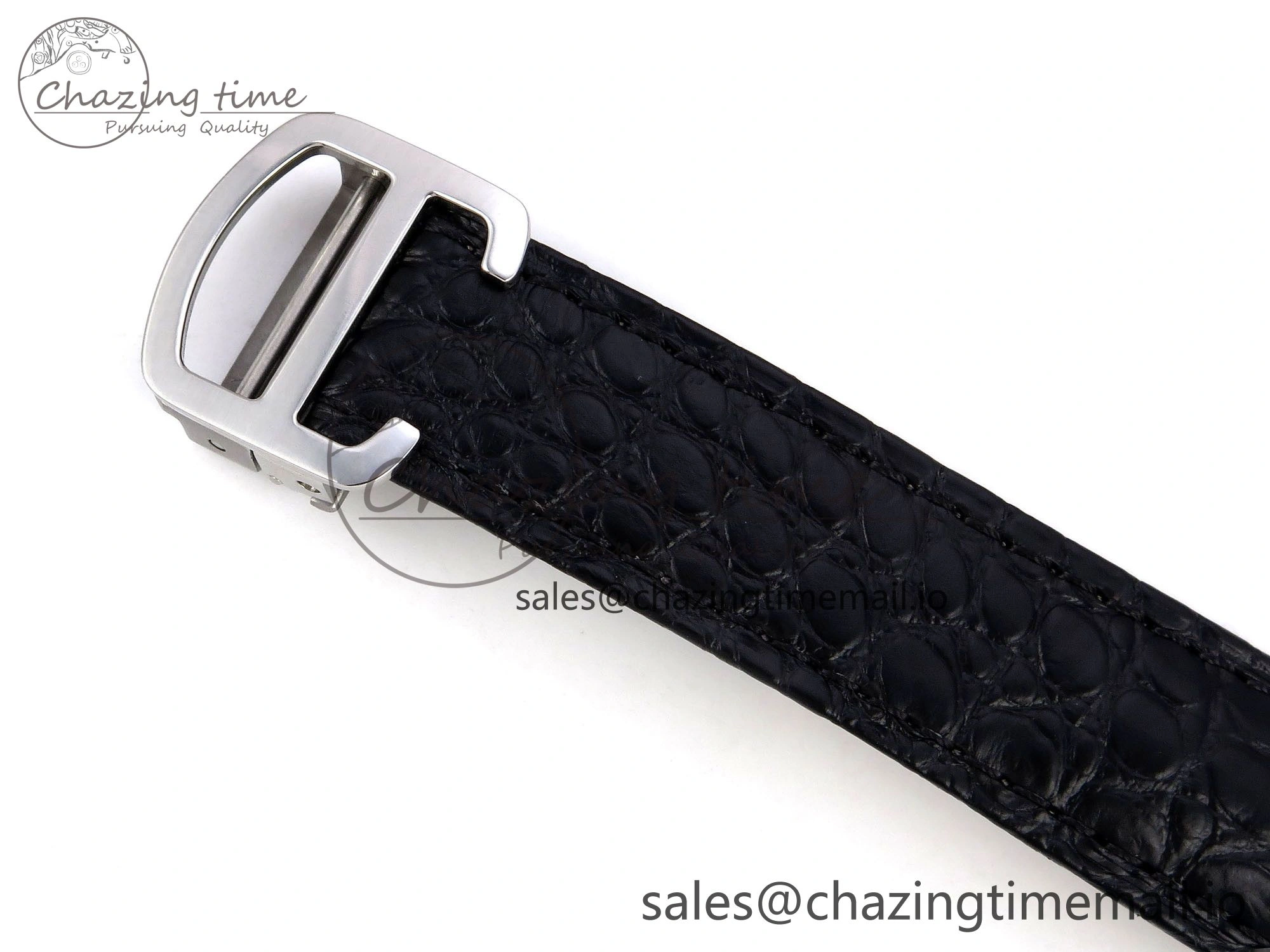 Vibrant Tank Solo Ladies 25mm SS AF 1:1 Best Edition White Dial Diamonds Bezel on Black Croco Strap Ronda Quartz 5915
