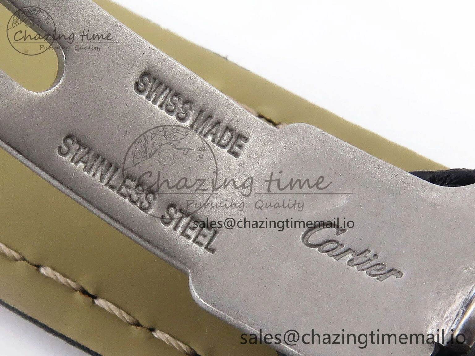 Bright Tank Solo Ladies 25mm SS AF 1:1 Best Edition White Dial Diamonds Bezel on Black Leather Strap Ronda Quartz 5911