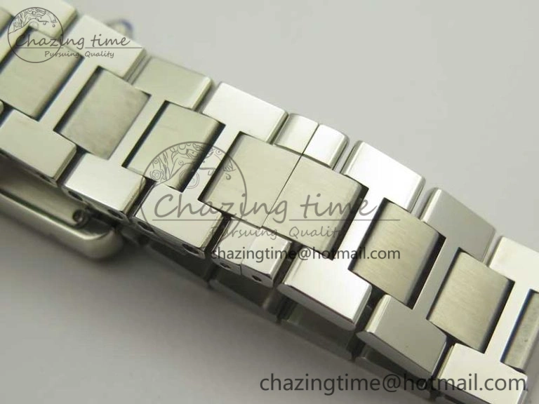 ZipUp Tank Solo Ladies 25mm SS Diamond Bezel K11F 1:1 Best Edition White Dial on SS Bracelet Ronda Quartz 6201