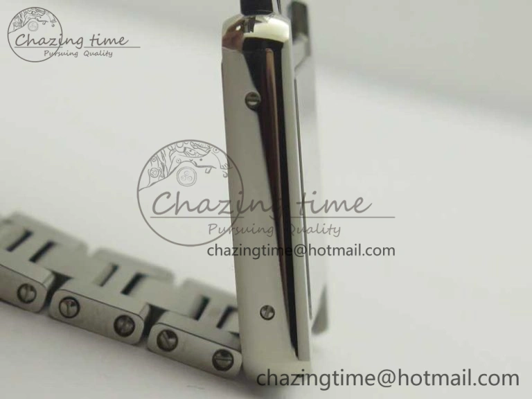 Breathable Tank Solo Ladies 25mm SS K11F 1:1 Best Edition White Dial on SS Bracelet Ronda Quartz 6202