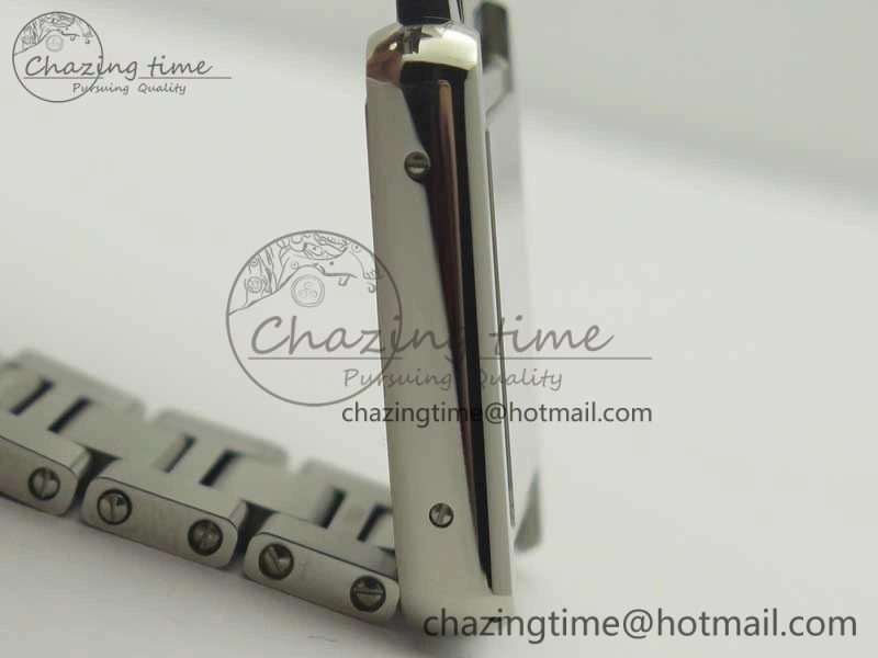 Breathable Tank Solo Ladies 25mm SS K11F 1:1 Best Edition White Dial on SS Bracelet Ronda Quartz 6202