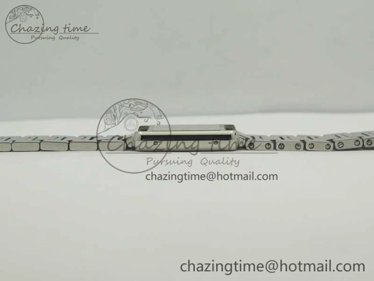 Breathable Tank Solo Ladies 25mm SS K11F 1:1 Best Edition White Dial on SS Bracelet Ronda Quartz 6202