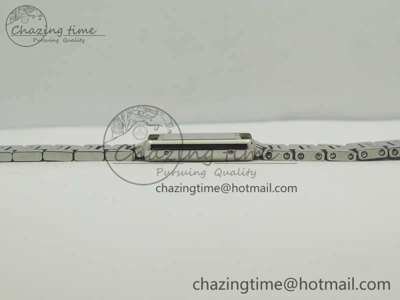 Breathable Tank Solo Ladies 25mm SS K11F 1:1 Best Edition White Dial on SS Bracelet Ronda Quartz 6202