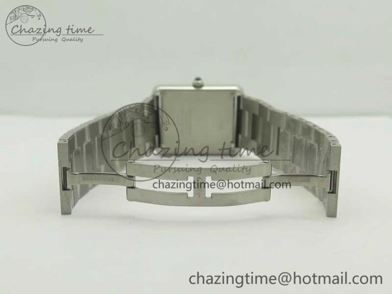 ZeroBulk Tank Solo Ladies 28mm SS Diamond Bezel K11F 1:1 Best Edition White Dial on SS Bracelet Ronda Quartz 10670