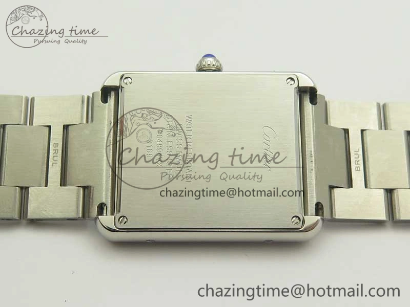 ZeroBulk Tank Solo Ladies 28mm SS Diamond Bezel K11F 1:1 Best Edition White Dial on SS Bracelet Ronda Quartz 10670