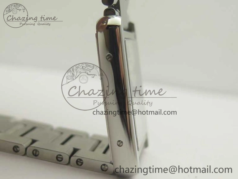 Tank Solo Ladies 28mm SS K11F 1:1 Best Edition White Dial on SS Bracelet Ronda Quartz Lightweight 6196