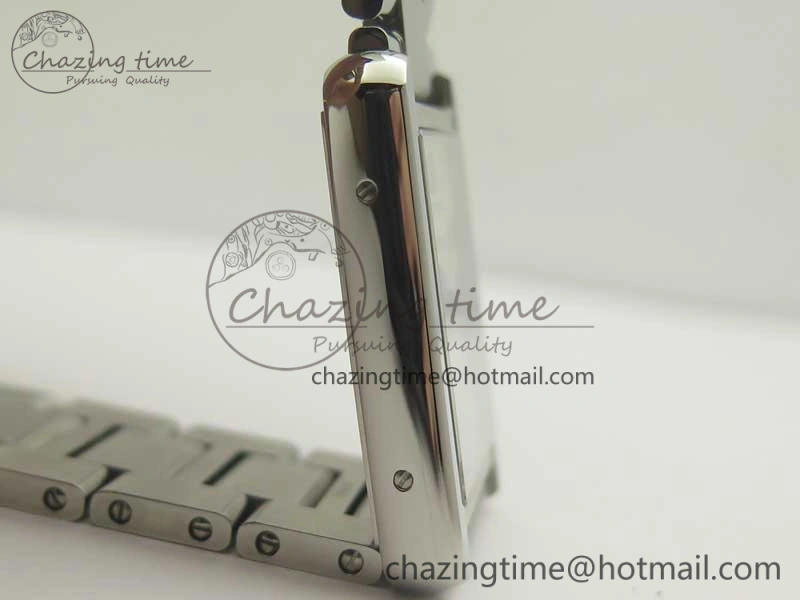 Tank Solo Ladies 28mm SS K11F 1:1 Best Edition White Dial on SS Bracelet Ronda Quartz Lightweight 6196
