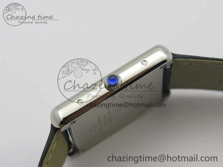 Tank Solo Ladies 28mm SS ZF 1:1 Best Edition White Dial On Leather Strap Ronda Quartz Comfortable 6258