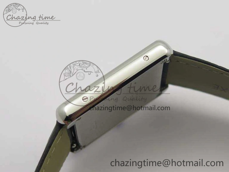 Tank Solo Ladies 28mm SS ZF 1:1 Best Edition White Dial On Leather Strap Ronda Quartz Comfortable 6258
