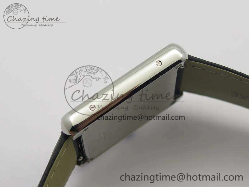 Tank Solo Ladies 28mm SS ZF 1:1 Best Edition White Dial On Leather Strap Ronda Quartz Comfortable 6258