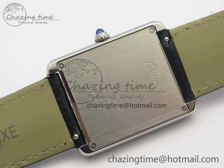 Tank Solo Ladies 28mm SS ZF 1:1 Best Edition White Dial On Leather Strap Ronda Quartz Comfortable 6258
