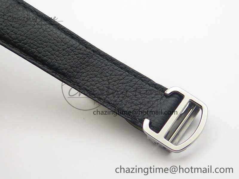Tank Solo Ladies 28mm SS ZF 1:1 Best Edition White Dial On Leather Strap Ronda Quartz Comfortable 6258