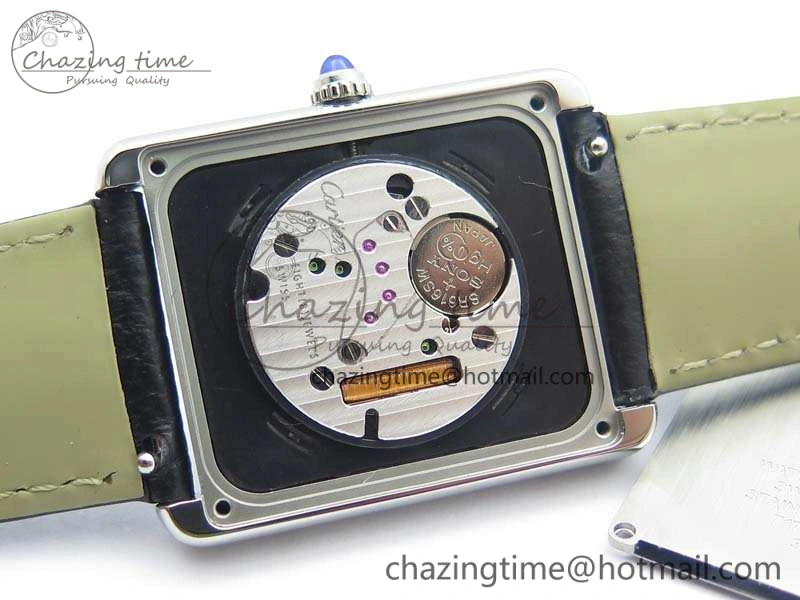 Tank Solo Ladies 28mm SS ZF 1:1 Best Edition White Dial On Leather Strap Ronda Quartz Comfortable 6258