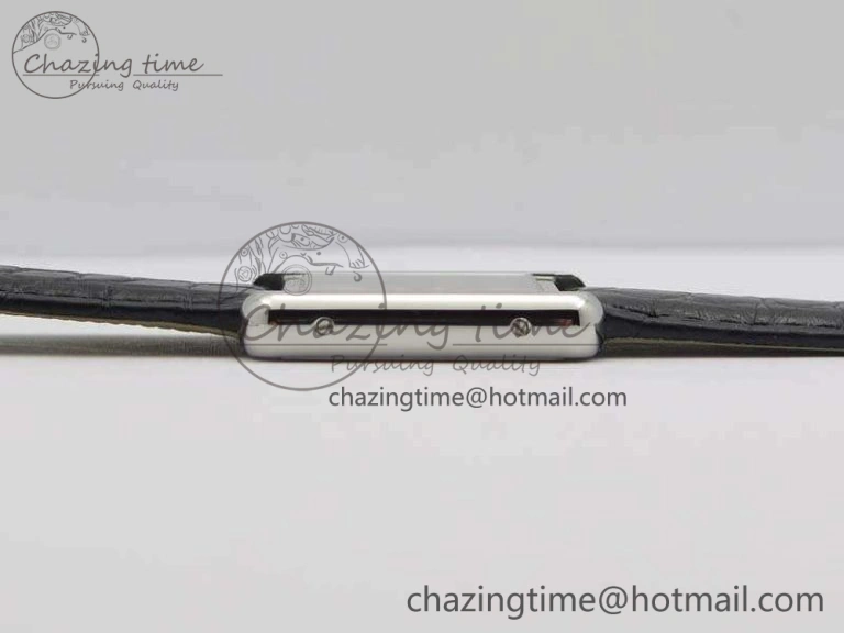 Practical Tank Solo W5200002 Ladies 25mm SS LMF 1:1 Best Edition White Dial On Leather Strap Ronda Quartz 10747