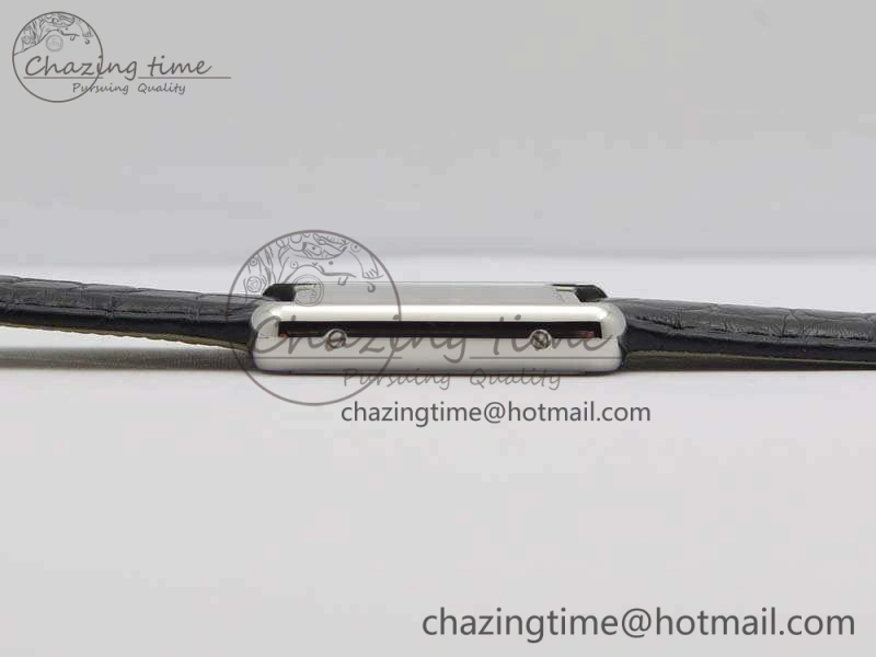 Practical Tank Solo W5200002 Ladies 25mm SS LMF 1:1 Best Edition White Dial On Leather Strap Ronda Quartz 10747