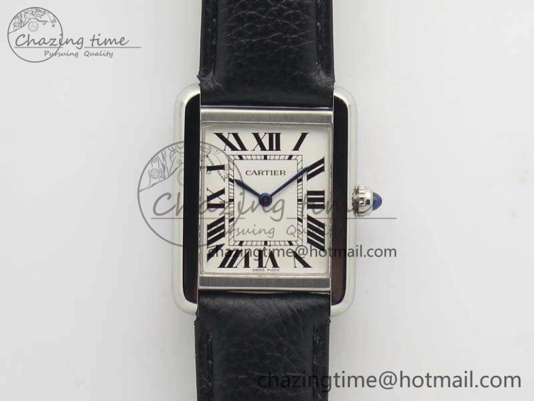 Tank Solo W5200002 Ladies 25mm SS ZF 1:1 Best Edition White Dial On Leather Strap Ronda Quartz Versatile 6260