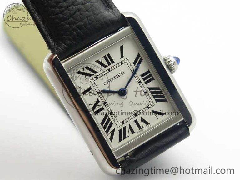 Tank Solo W5200002 Ladies 25mm SS ZF 1:1 Best Edition White Dial On Leather Strap Ronda Quartz Versatile 6260