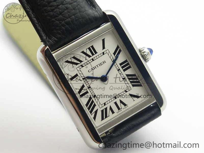 Tank Solo W5200002 Ladies 25mm SS ZF 1:1 Best Edition White Dial On Leather Strap Ronda Quartz Versatile 6260